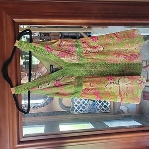 Bisou Bisou by Michele Bohbot Sequined Floral Tank, size Small